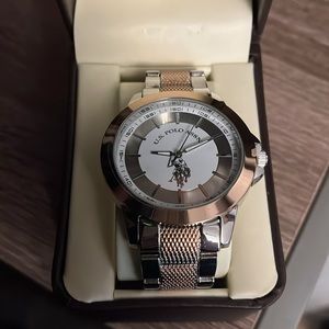 Never worn, still packaged, U.S. Polo Assn. watch.